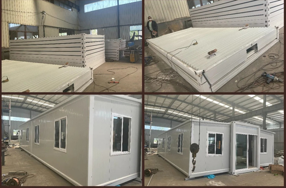 Conteneur préfabriqué expansible 20ft de bureau de site de Chambre de construction de caravane