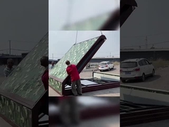 Rouge se pliant de Chambre de conteneur de triangle approprié au camping et aux activités extérieures