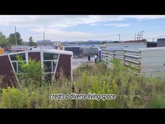 Chambre se pliante préfabriquée de conteneur pour le bureau provisoire et logement sur le chantier de construction