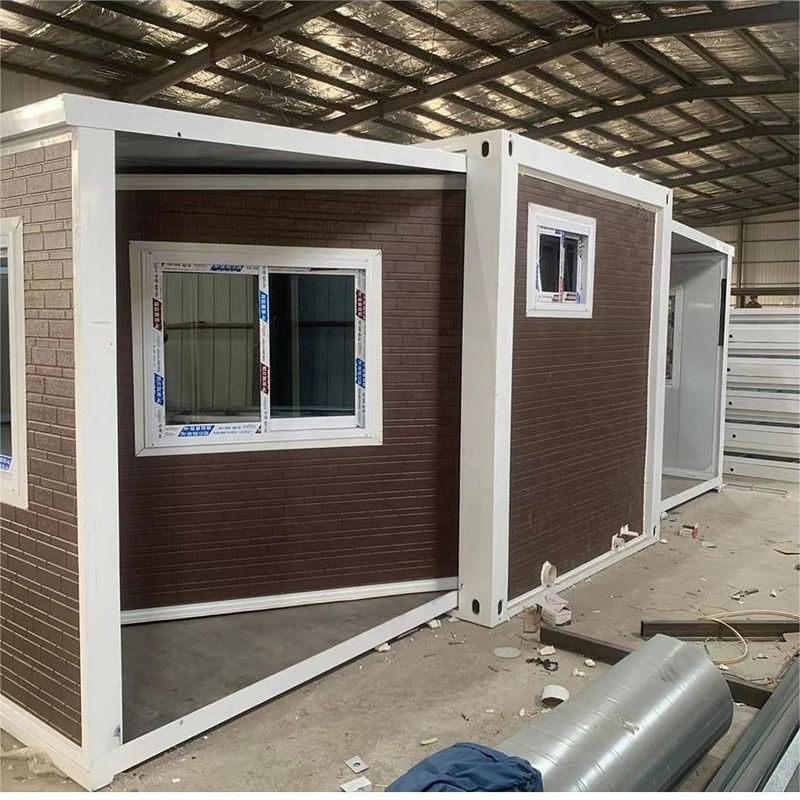 Maisons portatives de récipient d'entreposage de maisons de conteneur de chambre à coucher préfabriquée expansible de la Chambre 5 de conteneur de Brande 20/40Ft