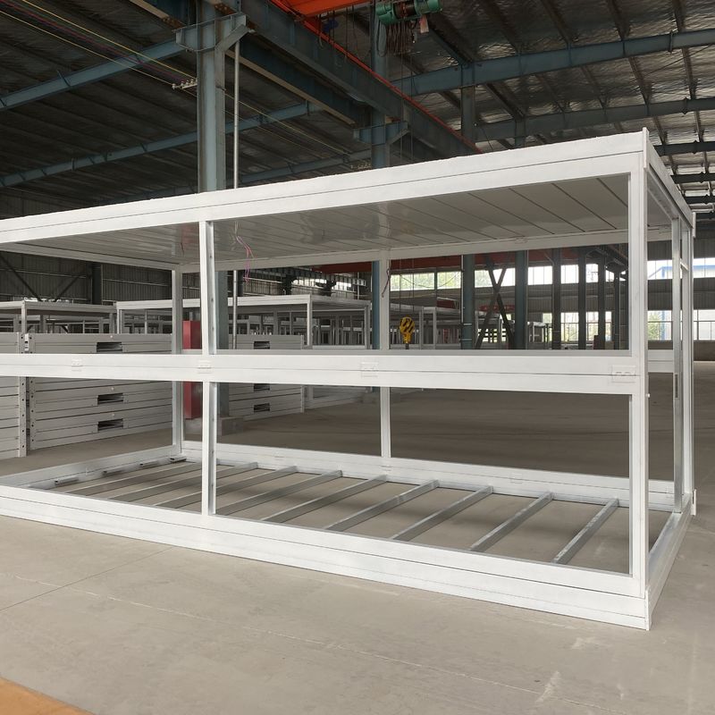 Le bureau préfabriqué pliable a préfabriqué l'acier expansible de couleur de Chambre de conteneur