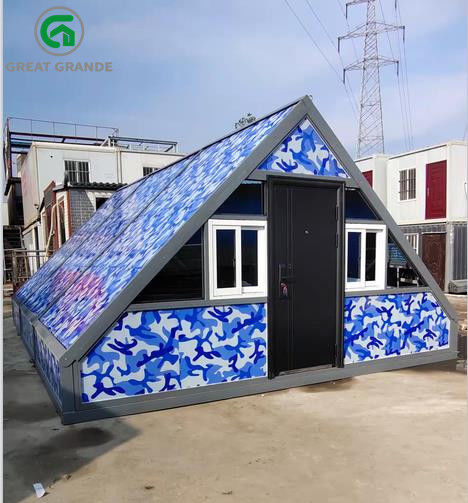 Acier à la maison facultatif d'installation de camping de site de triangle de bureau de couleur pliable mobile de conteneur
