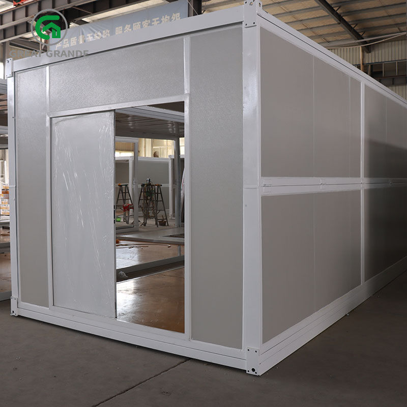 Porte en acier se pliante préfabriquée de vol de Front Wall Double Door Anti de Chambre de conteneur