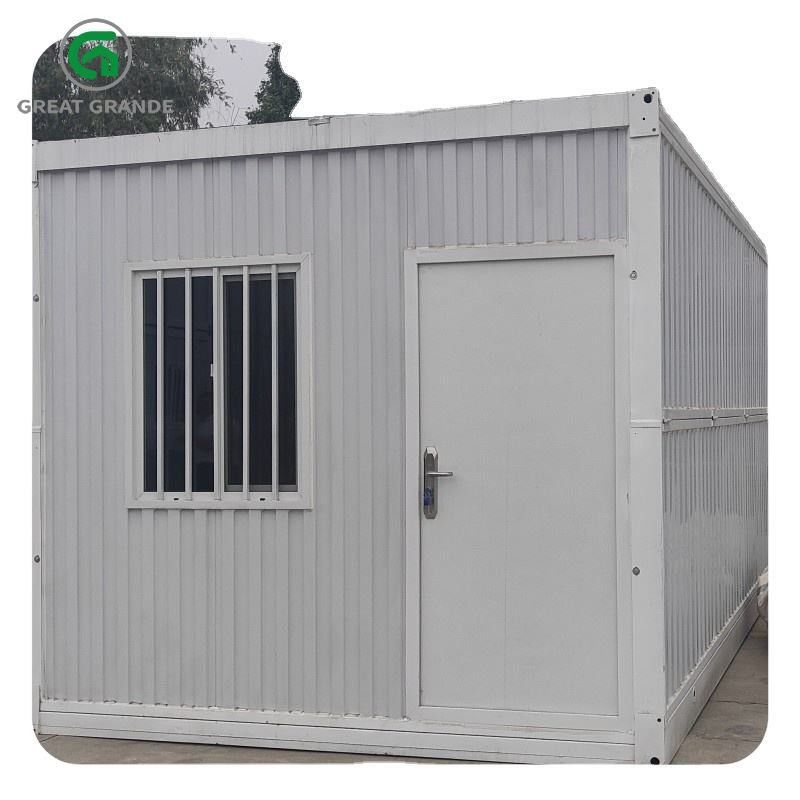 Dortoir ondulé de site de laine de roche d'isolation thermique de Chambre de conteneur de pliage de construction préfabriquée de mur