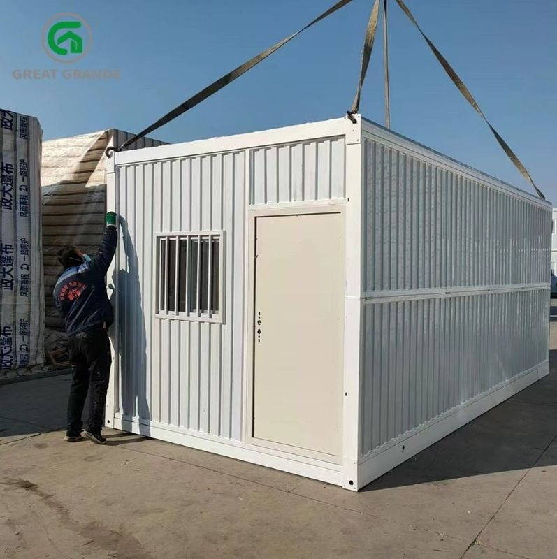 Dortoir ondulé de site de laine de roche d'isolation thermique de Chambre de conteneur de pliage de construction préfabriquée de mur