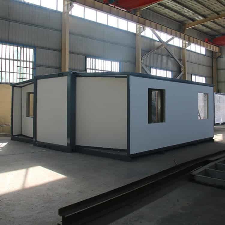 Maison préfabriquée innovante et évolutive, hauteur de 2,46 ~ 2,59 m