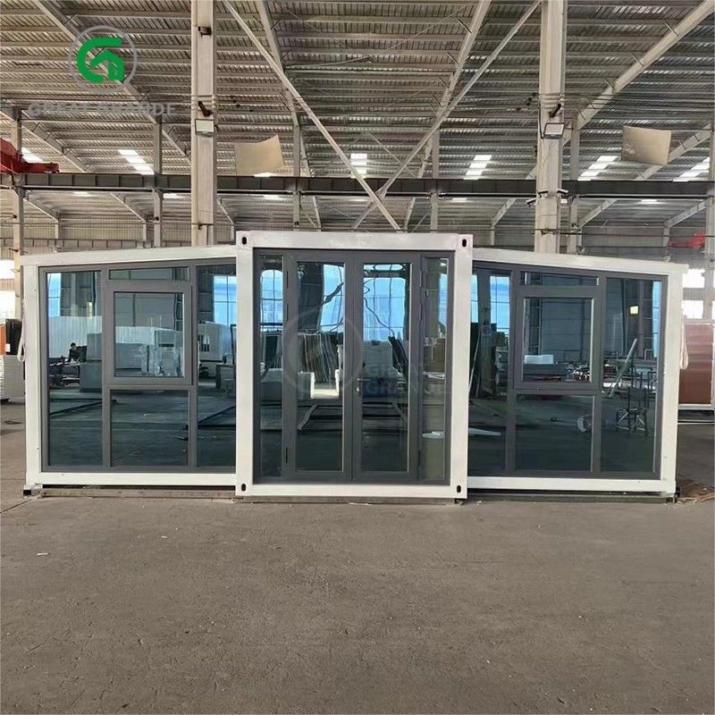 20 pieds pliables petites maisons fabricant porte en verre brun dix minutes construire cadre en acier galvanisé