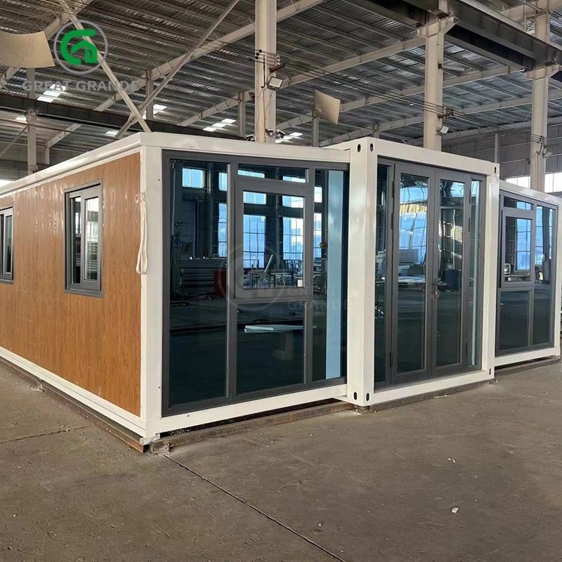 20 pieds pliables petites maisons fabricant porte en verre brun dix minutes construire cadre en acier galvanisé