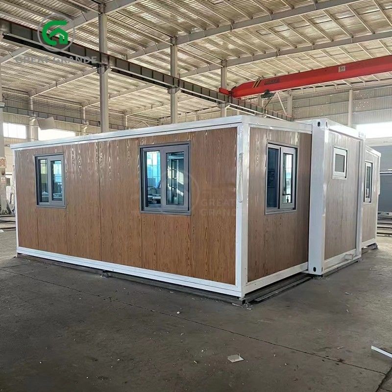 20 pieds pliables petites maisons fabricant porte en verre brun dix minutes construire cadre en acier galvanisé