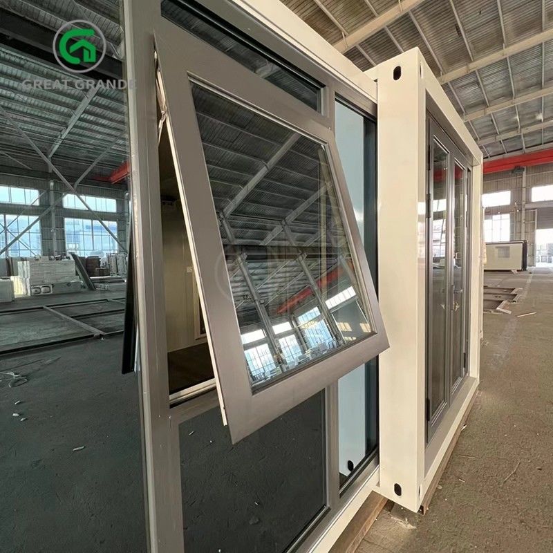 20 pieds pliables petites maisons fabricant porte en verre brun dix minutes construire cadre en acier galvanisé