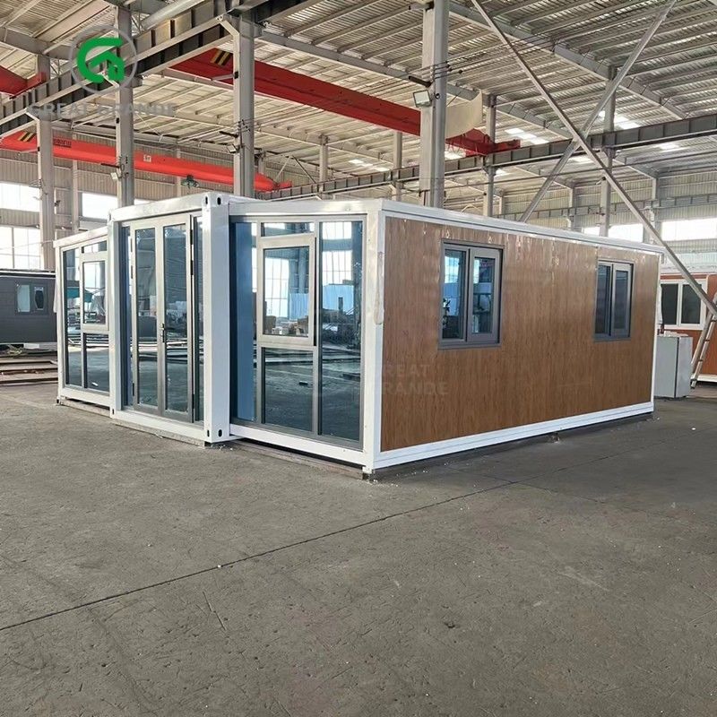 20 pieds pliables petites maisons fabricant porte en verre brun dix minutes construire cadre en acier galvanisé