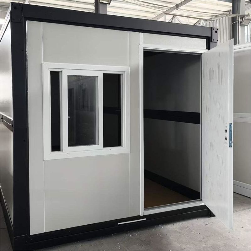 Maison de conteneurs pliables de 20 pieds Fabricant Tubes carrées d'acier galvanisé Installation rapide