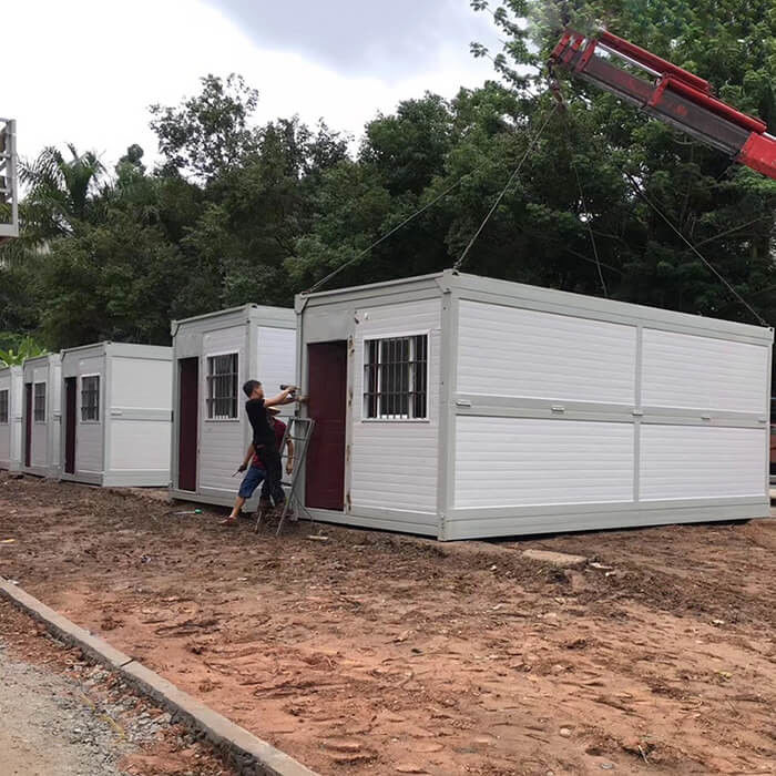 Conception imperméable à l'eau et catégorie A d'incendie Container pliant maison pour boîte en métal pliable maison