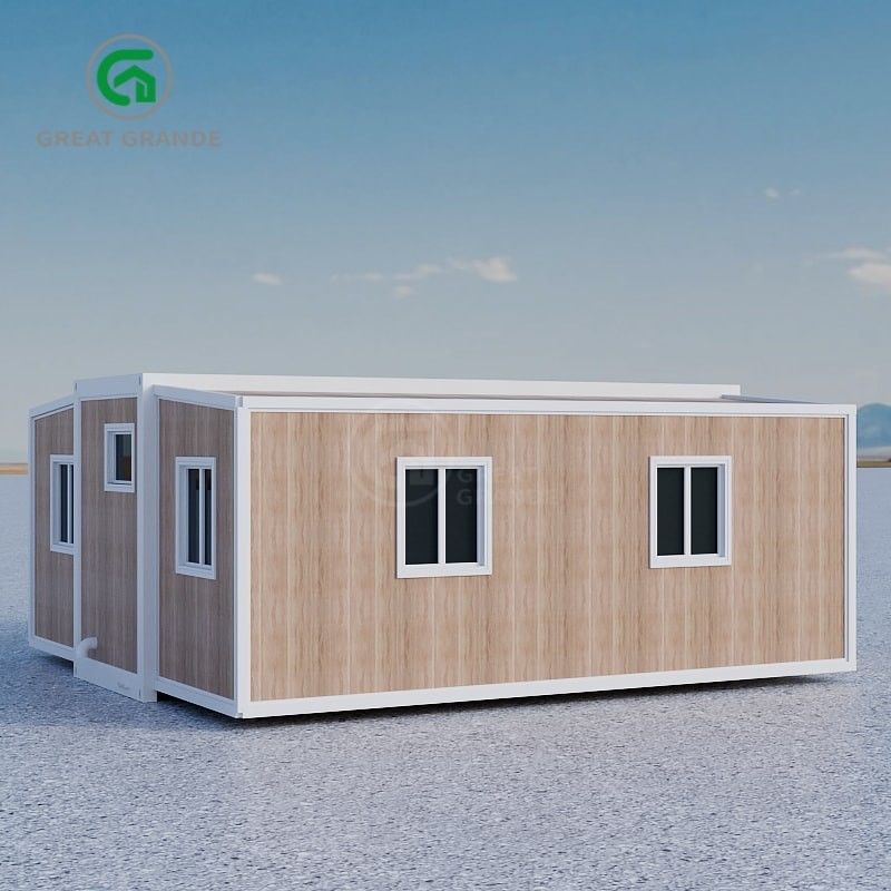 Maison préfabriquée pliable en acier galvanisé avec couleur extérieure personnalisable