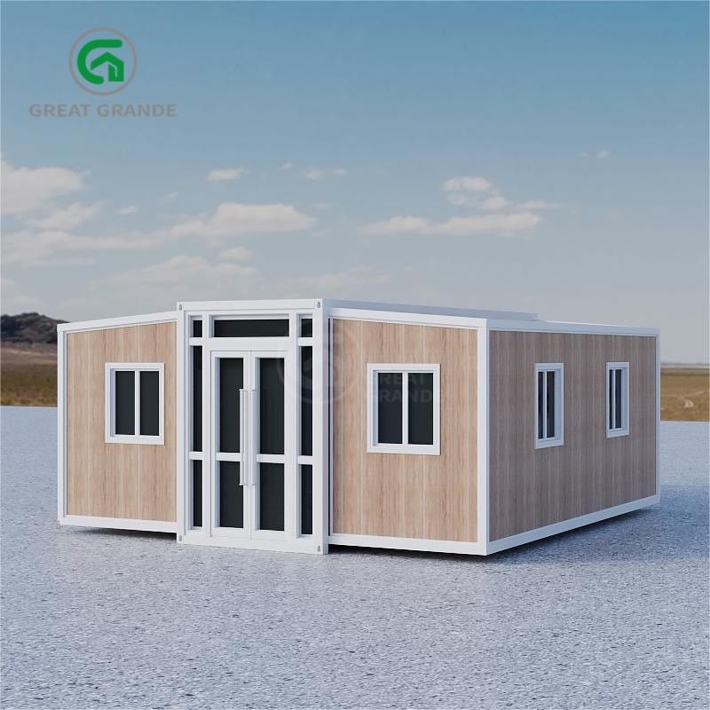 Maison préfabriquée pliable en acier galvanisé avec couleur extérieure personnalisable