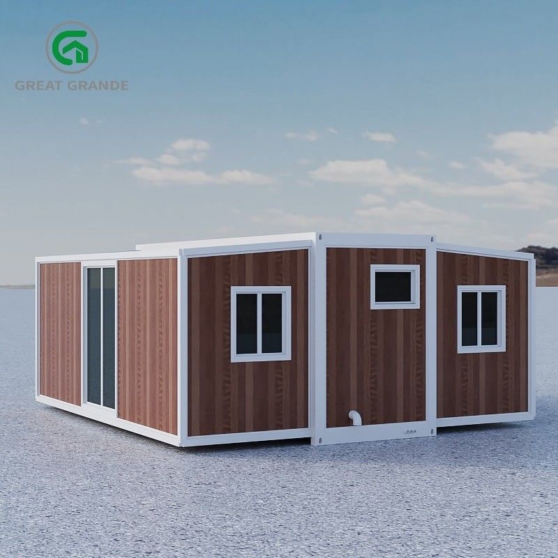 Maison préfabriquée évolutive contemporaine 2.0kN/m2 Terre en charge réelle fenêtre coulissante en alliage d'aluminium