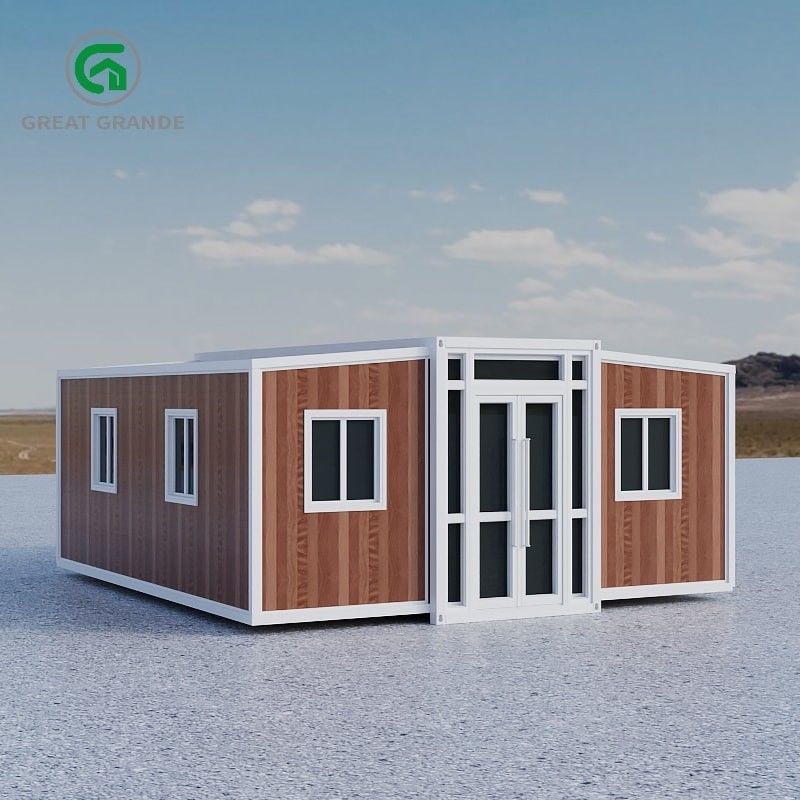 Maison préfabriquée évolutive contemporaine 2.0kN/m2 Terre en charge réelle fenêtre coulissante en alliage d'aluminium
