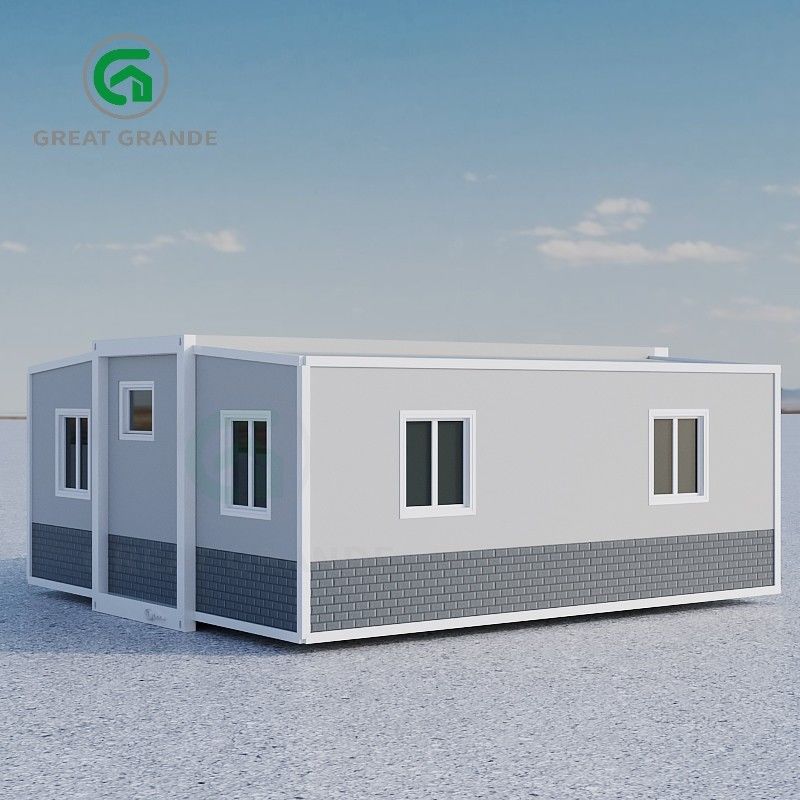 Maison préfabriquée en acier Facile à assembler Maison préfabriquée pour la neige 1.0 KN/m2