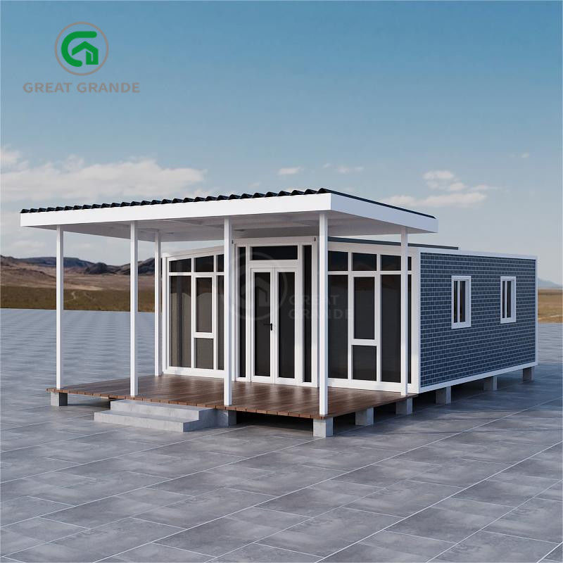 Charge de neige 1,0 KN/m2 Maison préfabriquée extensible Durable résistant aux intempéries pour logements temporaires ou permanents
