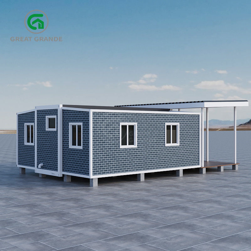 Charge de neige 1,0 KN/m2 Maison préfabriquée extensible Durable résistant aux intempéries pour logements temporaires ou permanents