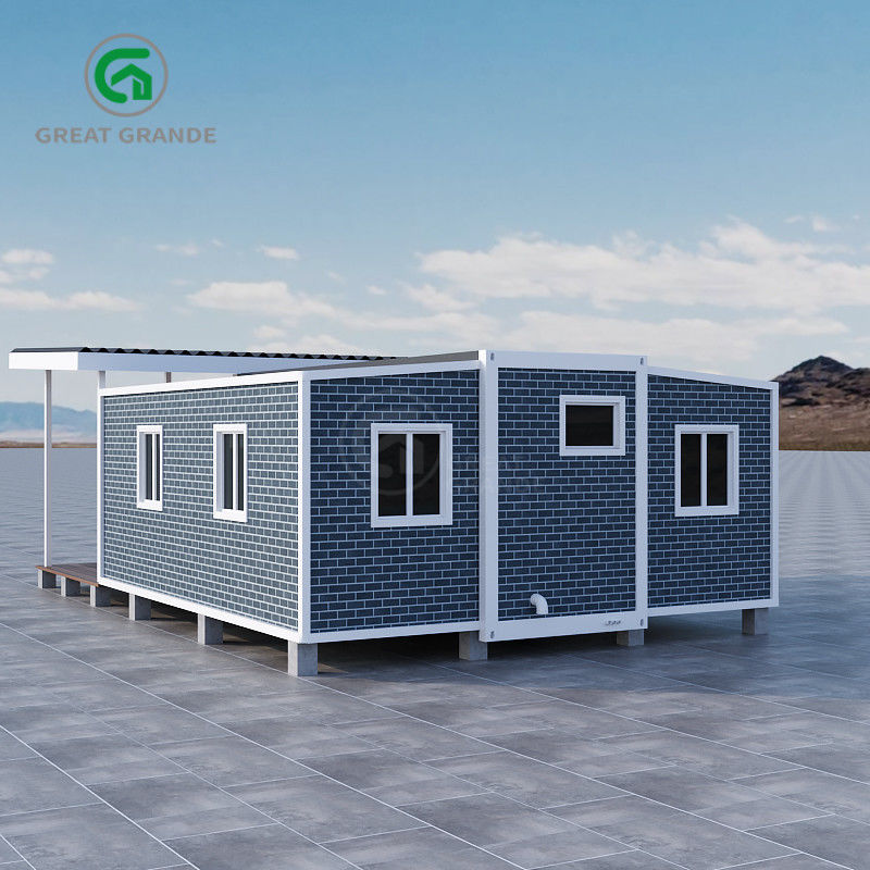 Charge de neige 1,0 KN/m2 Maison préfabriquée extensible Durable résistant aux intempéries pour logements temporaires ou permanents