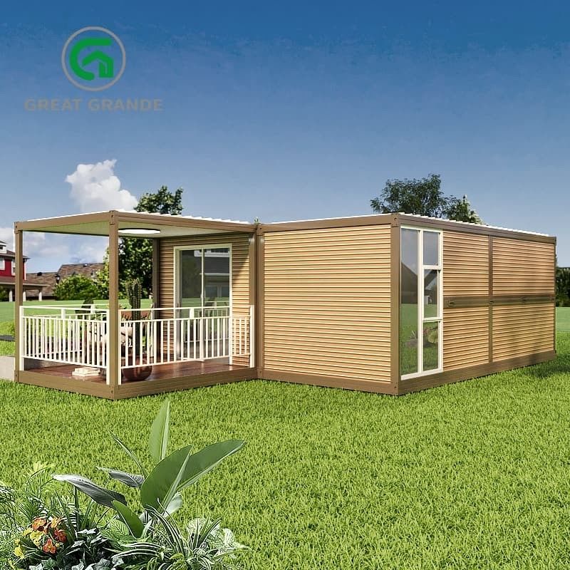 Énergie- Caractéristiques pour le conteneur pliable La maison répond à des normes internationales rigoureuses Portes préinstallées