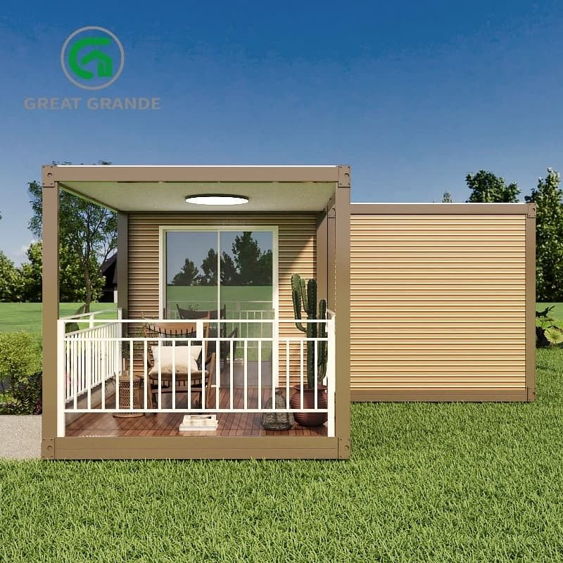 Énergie- Caractéristiques pour le conteneur pliable La maison répond à des normes internationales rigoureuses Portes préinstallées
