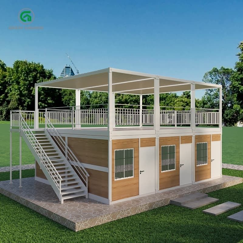 Pression au sol 2.0 KN/m2 Maison de conteneurs portable avec extérieur personnalisable et liberté de conception