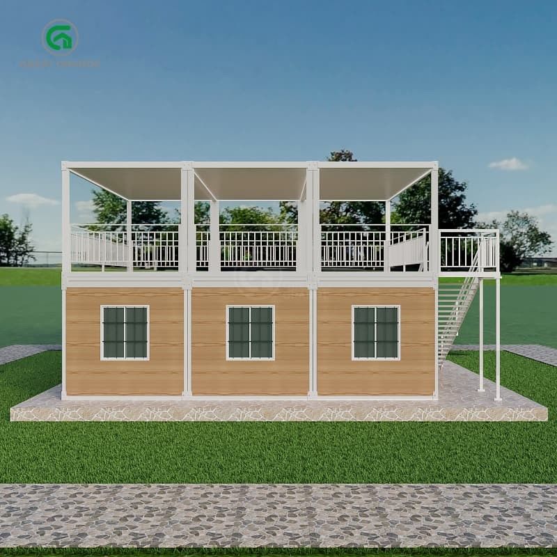 Pression au sol 2.0 KN/m2 Maison de conteneurs portable avec extérieur personnalisable et liberté de conception