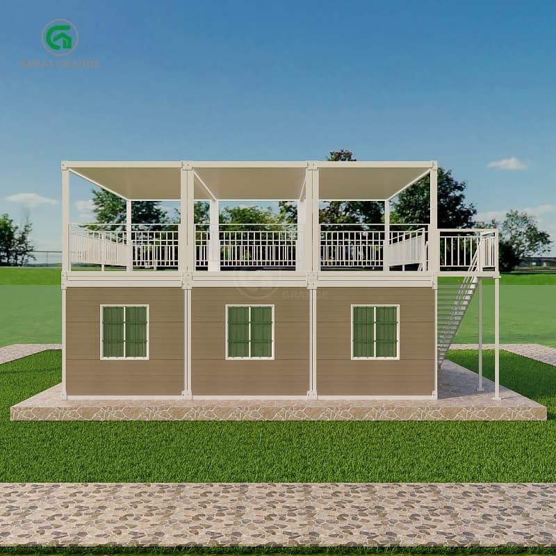 Pression au sol 2.0 KN/m2 Maison de conteneurs portable avec liberté de conception extérieure personnalisable