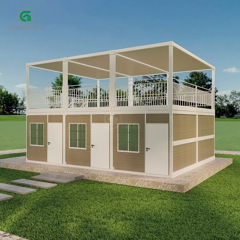 Pression au sol 2.0 KN/m2 Maison de conteneurs portable avec liberté de conception extérieure personnalisable